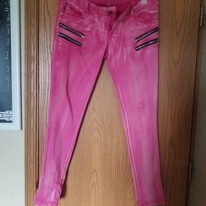 Hot pink Tripp skinny jeans